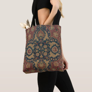 Vintage Antique Oriental Persian Red Pattern Tote Bag