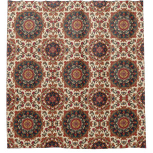 Vintage Antique Persian Oriental Turkish Pattern Shower Curtain