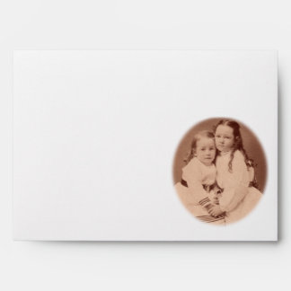 Vintage antique Photo sisters FromMyDesk envelope