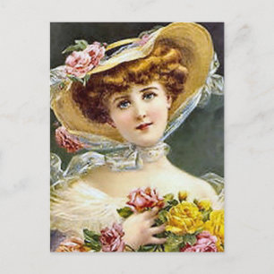 Vintage Antique Portraits & Illustrations of Women Postcard