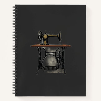 Vintage Antique Sewing Machine Notebook