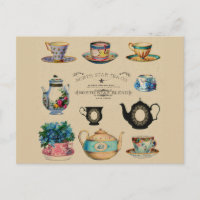 Vintage Antique Teacup Floral