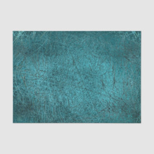 Vintage Antique Texture Teal Turquoise Scratches Tissue Paper