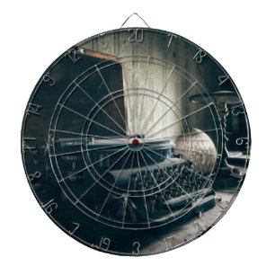 Vintage Antique Typewriter Dartboard