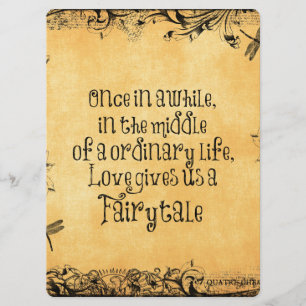 Vintage Antique with Love Quote Wedding Invitation