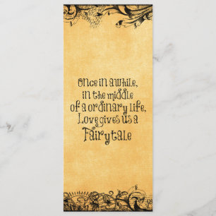 Vintage Antique with Love Quote Wedding Invitation