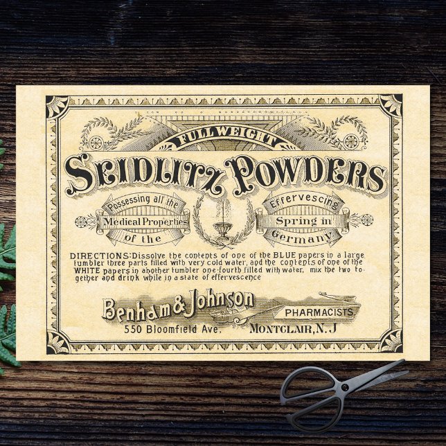 Vintage Apothecary Advertisement Decoupage Paper (Creator Uploaded)