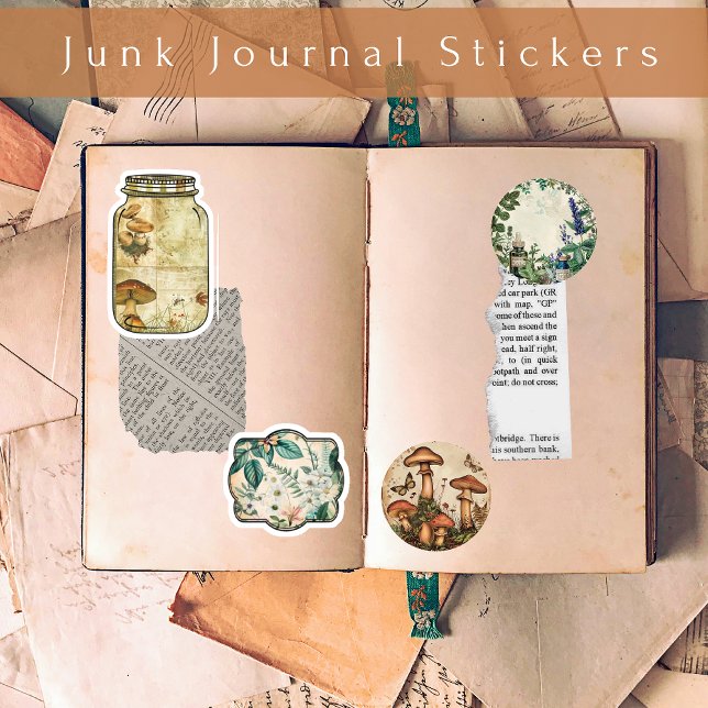Vintage Apothecary Botanical Junk Journal Stickers (Creator Uploaded)