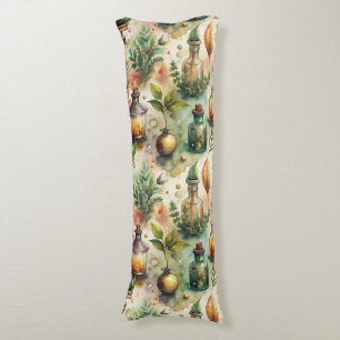 Vintage Apothecary Bottles Pattern (1) Body Cushion