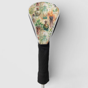 Vintage Apothecary Bottles Pattern (5) Golf Head Cover