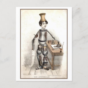 Vintage Apothecary Made of Medicine Bottles Postcard