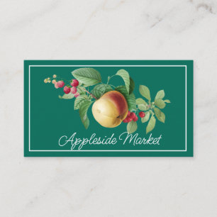 Vintage Apple and Berry Stem Business Card