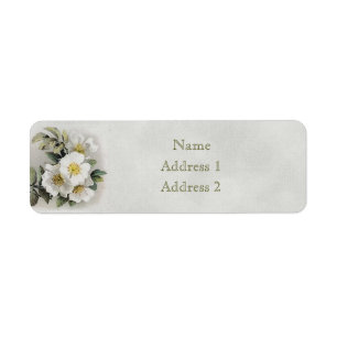 Vintage Apple Blossom Return Address Label
