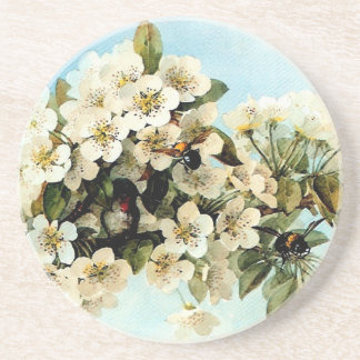 Vintage Apple Blossoms Coaster