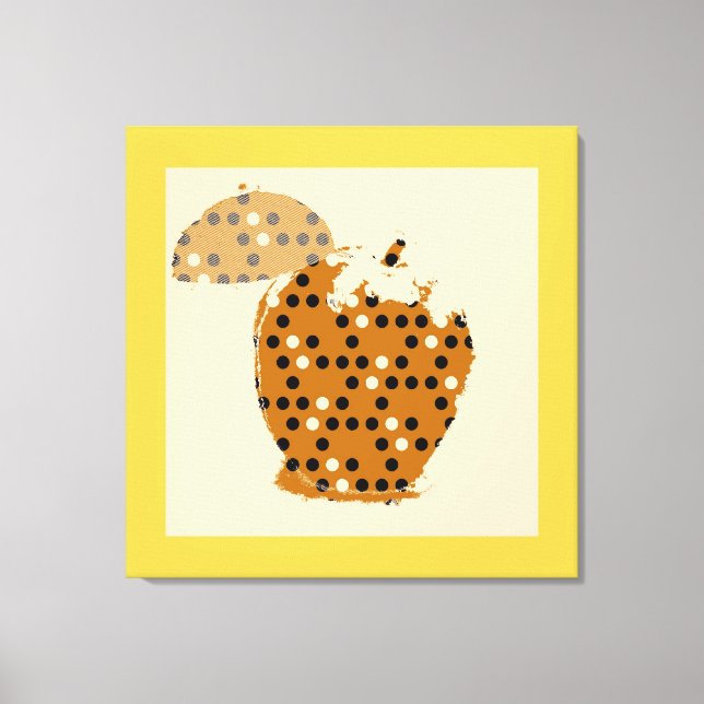 Vintage Apple Fine Art Canvas Print (Front)