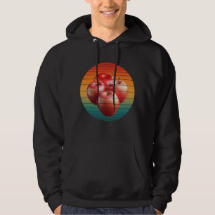Vintage apple fruits heathy food hoodie