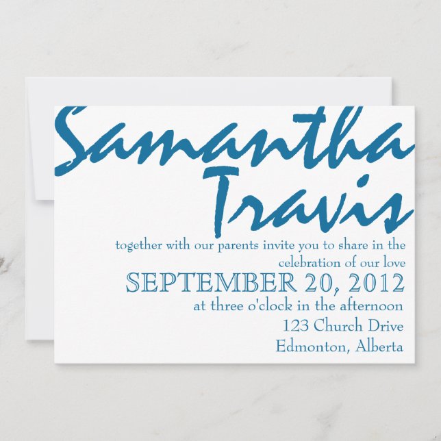 Vintage Apple Green Classic Wedding Invitation (Front)
