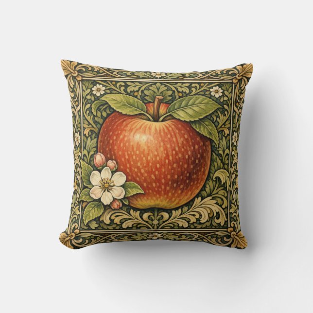 Vintage apple painting  cushion (Front)