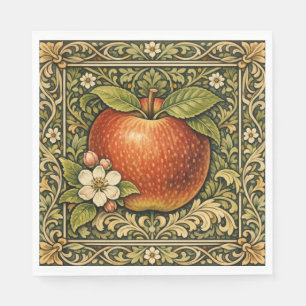 Vintage apple painting  napkin