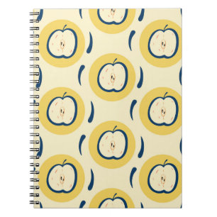 Vintage Apple Pattern: Classic Wallpaper Notebook
