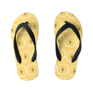Vintage Apple Pattern: Wallpaper Design. Kid's Jandals