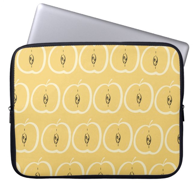 Vintage Apple Pattern: Wallpaper Design. Laptop Sleeve (Front)