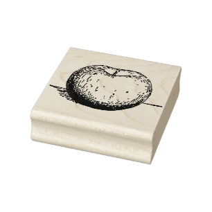 Vintage Apple Rubber Stamp