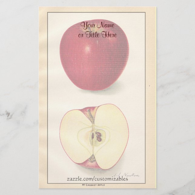 Vintage Apple Stationery (Front)