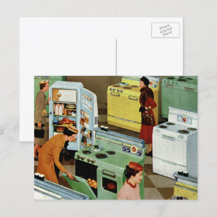 Vintage Appliance Showroom Store Business Retail Postcard
