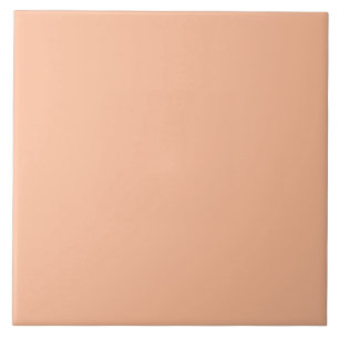 Vintage Apricot Peach Personalised Cream Colour Tile