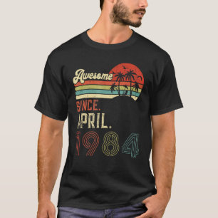 Vintage April 1974 38th Birthday Retro 38 Years Ol T-Shirt