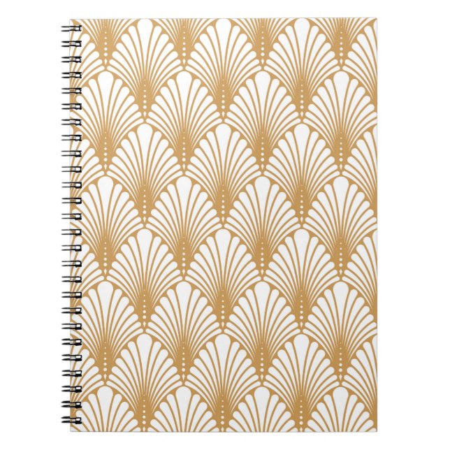 Vintage Arabesque Geometric Seamless Pattern Notebook (Front)
