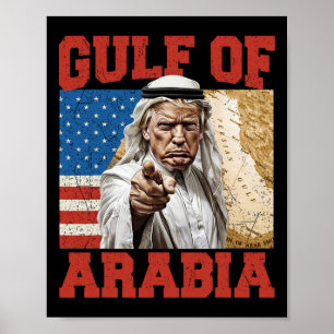 Vintage Arabian Gulf Est 2025 Retro Gulf Of Arabia Poster