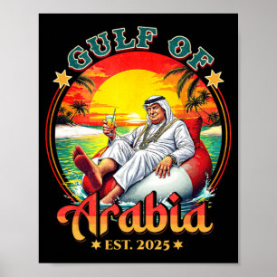 Vintage Arabian Gulf Est 2025 Retro Gulf Of Arabia Poster