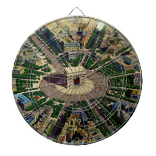 Vintage Arc de Triomphe Paris Dartboard