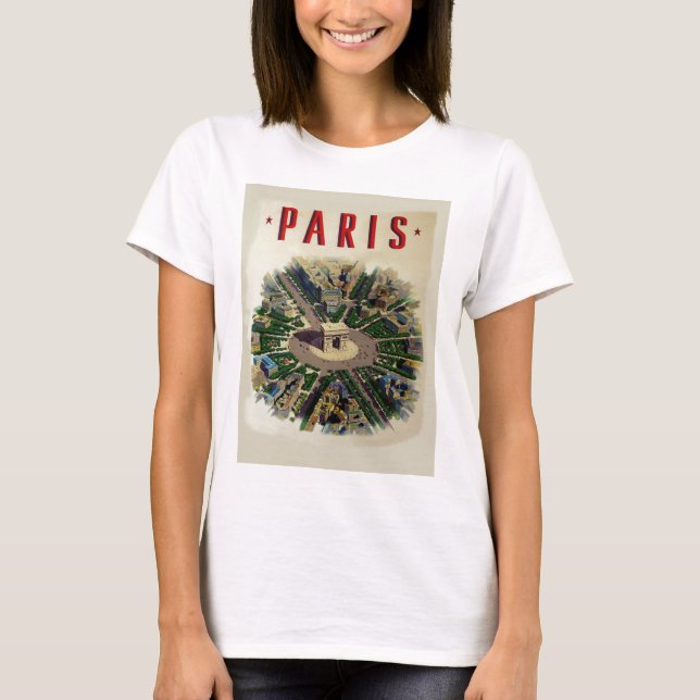 Vintage Arc de Triomphe Paris T-Shirt (Front)