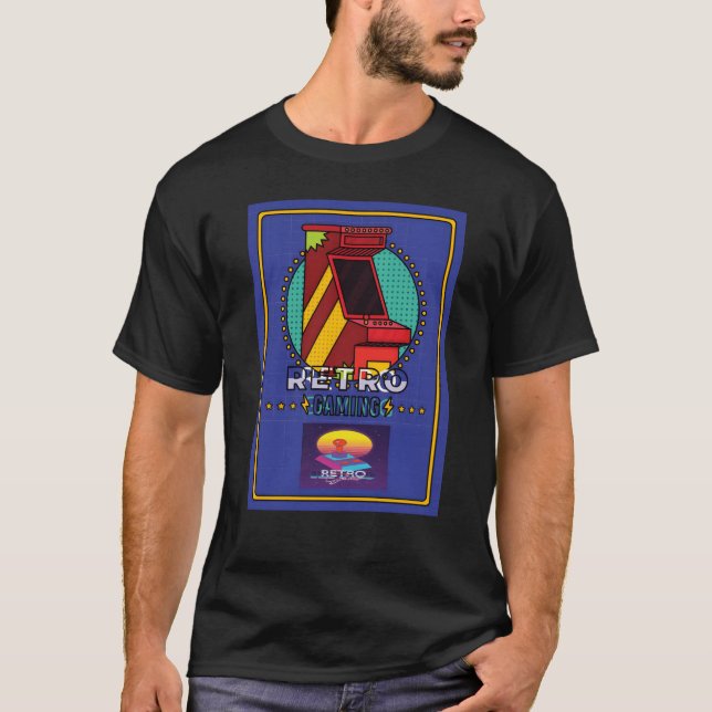 Vintage Arcade Game Designs gift funny T-Shirt (Front)