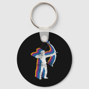 Vintage Archery Bow Hunting Key Ring
