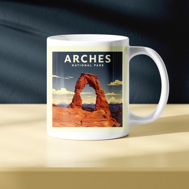 Vintage Arches National Park Coffee Mug (Creator Uploaded)