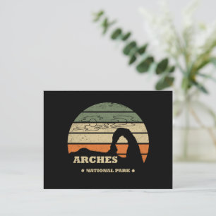 Vintage Arches National Park - Moab - Utah  Holiday Postcard