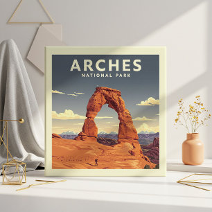 Vintage Arches National Park Tile