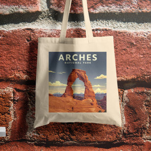 Vintage Arches National Park Tote Bag