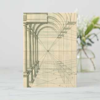 Vintage Architecture, Arches Columns Perspective