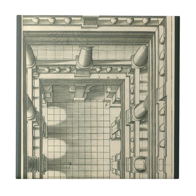 Vintage Architecture, Atrium Courtyard Perspective Tile (Front)