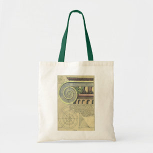 Vintage Architecture; Capital Volute by Vignola Tote Bag