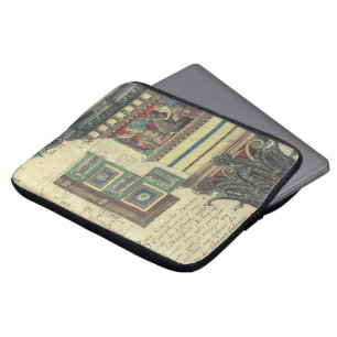 Vintage Architecture, Column with Cornice Moulding Laptop Sleeve