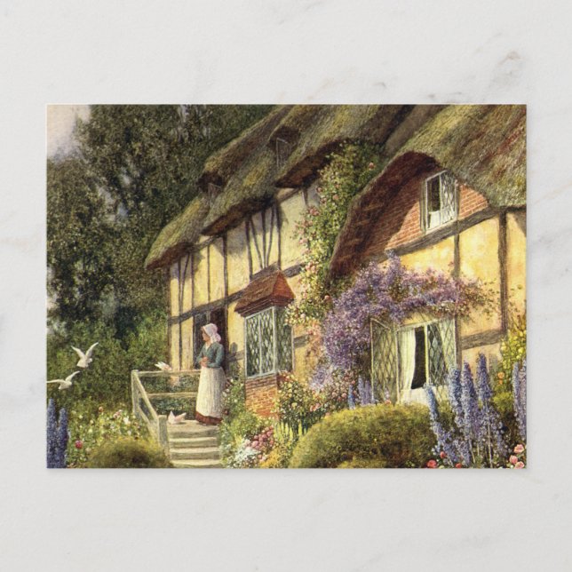 Vintage Architecture, Country Cottage House Postcard (Front)
