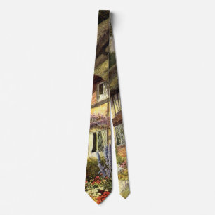 Vintage Architecture, Country Cottage House Tie