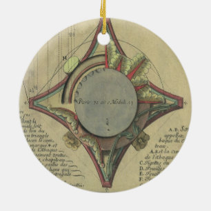 Vintage Architecture, Decorative Capital Crown Ceramic Tree Decoration