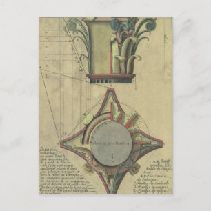 Vintage Architecture, Decorative Capital Crown Postcard